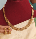 Mullu step necklace with jhumkha