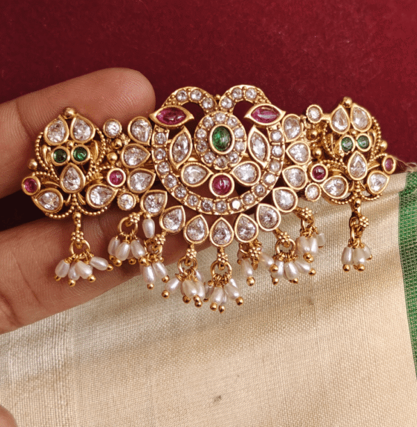 Kundan hair clip