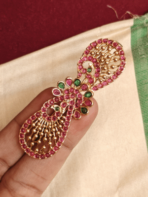 Peacock hair pin