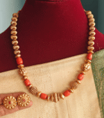 Antique coral mala set