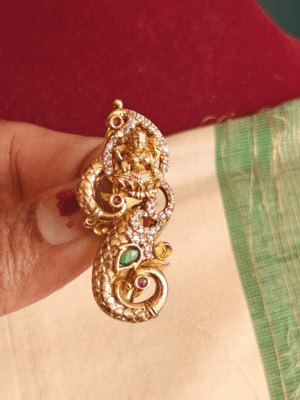 Lakshmi peacock saree pin