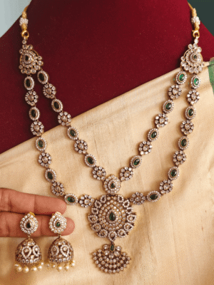 Double layer victorian necklace set