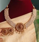Pearl ruby ball choker