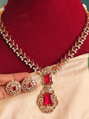 Nita ambani necklace (red)