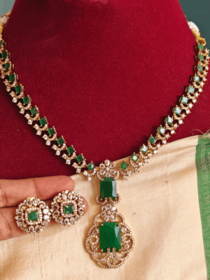 Nita ambani necklace (sage green)