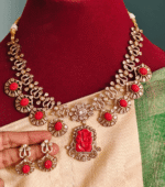 Ganesha carving necklace set