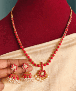 Nritya coral necklace