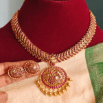 Annam attigai set (Ruby white)