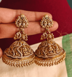 Bridal antique lakshmi kodai jhumkha