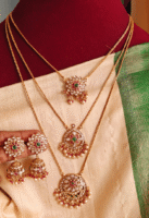 Floral kundan layer set