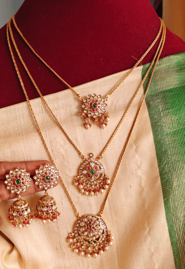 Floral kundan layer set