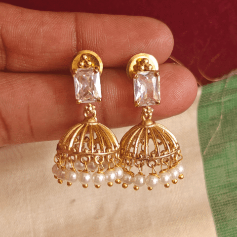 Mini kodai jhumkha green