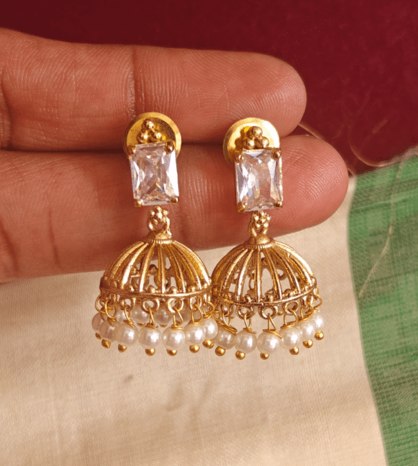 Mini kodai jhumkha green