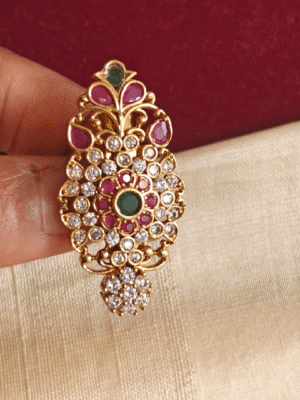 floral saree pin
