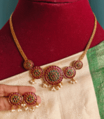 Hridaya vatta necklace (ruby green)