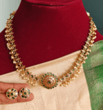 Hridaya vatta necklace (green white)
