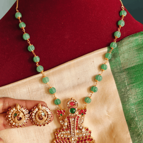 Kundan lakshmi pumpkin beads combo