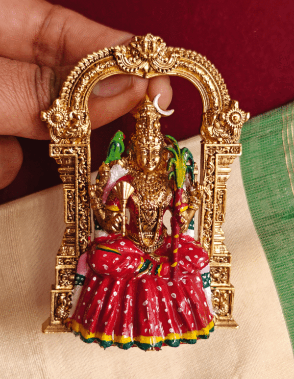 Enamel 3D kamakshi pendant