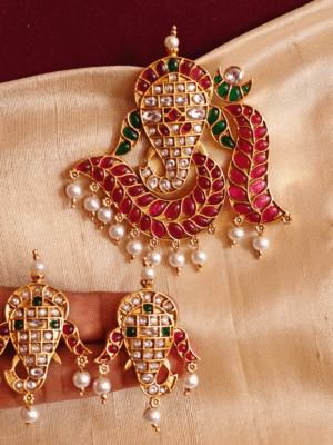 Ganesha kemp pendant set (multicolor)