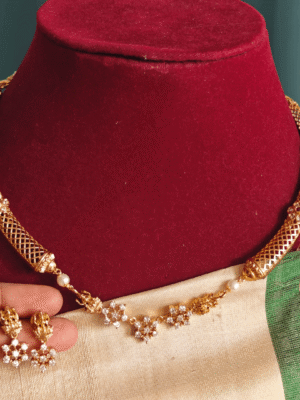 Lakshmi nakshatra kanti with earrings