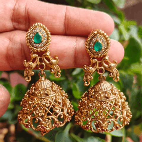 Filigiri work jhumkha