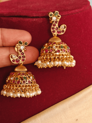 Duck antique jhumkha (Multicolor)