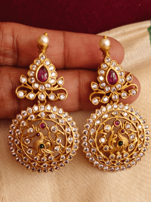 Peacock chandbali (Multicolor)