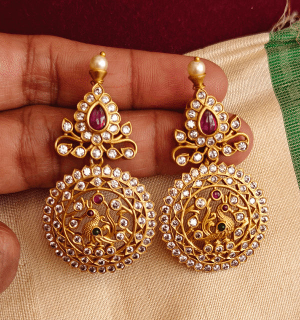 Peacock chandbali (Multicolor)