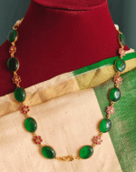 Oval stone chain (Green)
