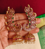 Peacock mango earcuff jhumkha