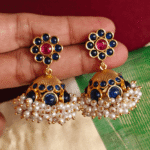 Nritya blue jhumkha (Blue)
