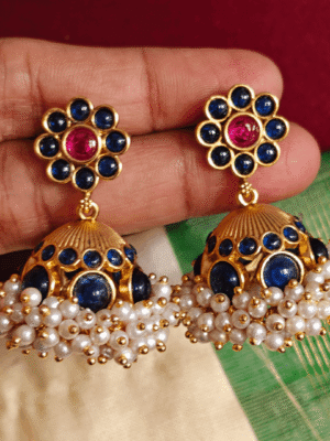 Nritya blue jhumkha (Blue)
