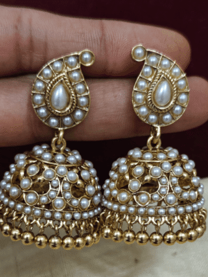 Mango pearl jhumkha