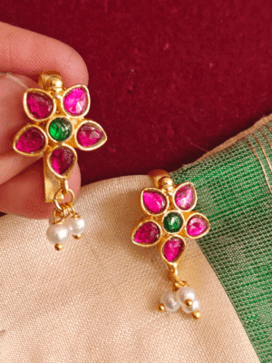 Flower bugadi earrings