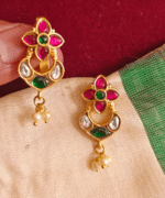 Flower kundan bugadi earrings