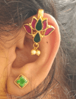 Lotus bugadi earrings