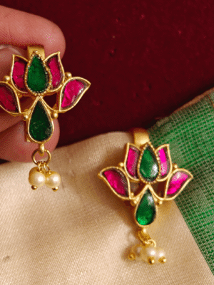 Lotus bugadi earrings