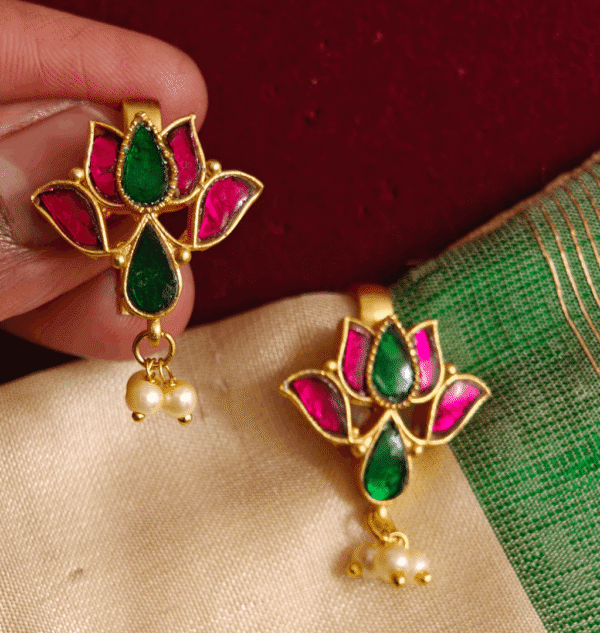 Lotus bugadi earrings