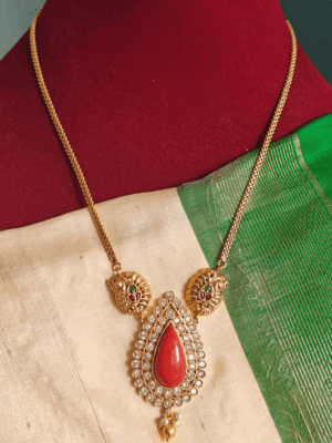 coral tilak antique chain