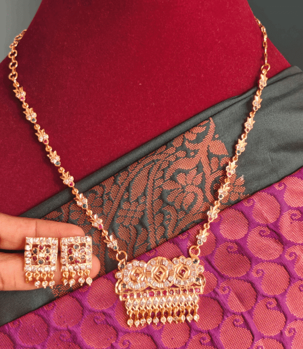 80's classic padhakkam necklace (multicolor)
