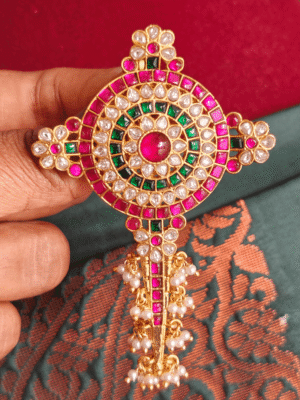 Kundan jadau chakra pendant