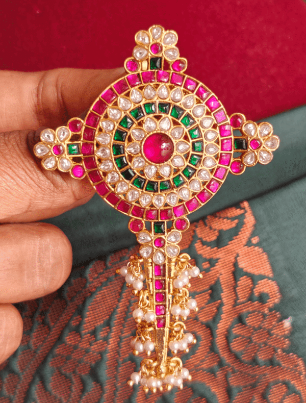 Kundan jadau chakra pendant