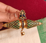 Damaru fusion kemp pendant (Green blue)