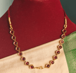 2 in 1 kal necklace chain (Red / green )