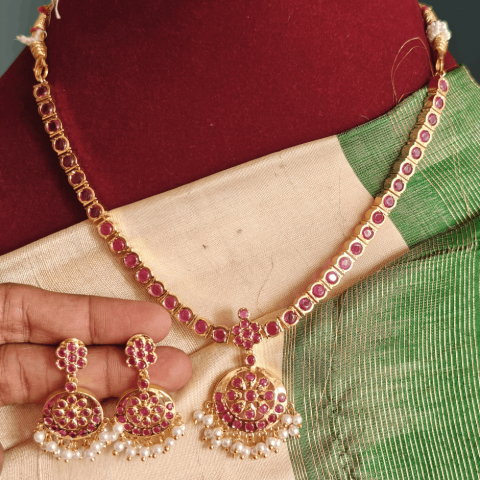 Ruby attigai necklace