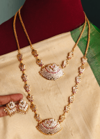 Double annam necklace haaram set
