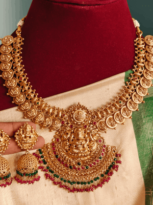 Lakshmi kasu necklace set