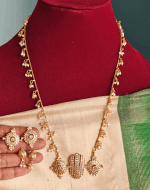 om namo narayana pendant with pearl chain set