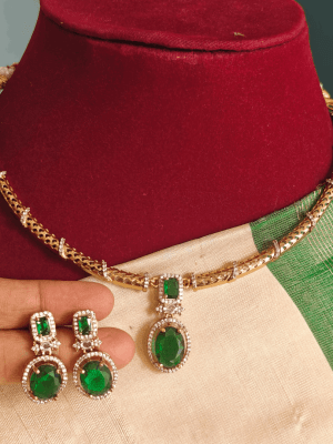 green solitaire hasli set