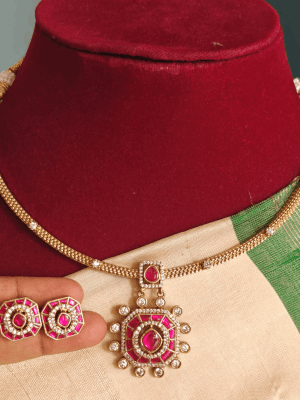 Jadau ruby kanti